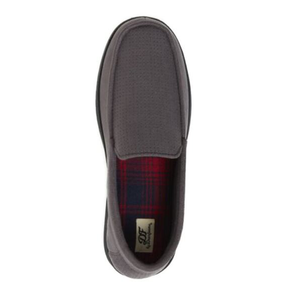 New Dearfoams Men\'s Jason Perforated Microsuede Indoor Outdoor Moccasin Slippers main image 4
